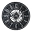 Black Gallery Round Wall Clock, 36"