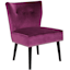 Jasper Plum Velvet Tufted Accent Chair