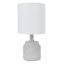 Grey Concrete Mini Table Lamp with Shade, 12"