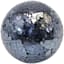 Black Crackled Glass Sphere, 4"