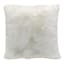 Bristol White Faux Fur Oversized Pillow, 24"
