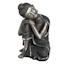 Silver & Black Buddha, 11.5"