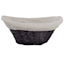 Willow Laundry Basket with Liner, Black