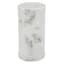 Crosby St. White Marbled Wax LED Pillar Candle with 6 Hour Timer, 3x6
