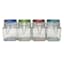 Assorted Color-Top Glass Spice Jar, 6.76oz