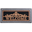 Welcome Coir Mat with Rubber Border, 22x47