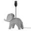 Tiny Dreamers Grey Elephant Accent Lamp Base, 14"