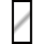Tiered Black Framed Beveled Leaner Mirror, 31x65