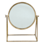 Gold Metal Table Mirror