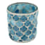 Blue Mosaic Votive Candle Holder, 3"