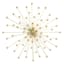 Gold Metal Starburst Wall Art, 28"