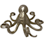 Silver Octopus Taper Candle Holder, 11"