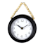 Honeybloom Black Beaded Round Wall Clock, 7x9