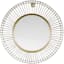 Soul Searcher Gold Metal Round Wall Mirror, 16"