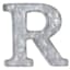 12" Galvanized Metal Monogram Wall Art, R