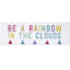 Be a Rainbow In The Clouds Hook Board, 8x24