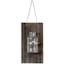 Wood & Glass Mason Jar on Panel Wall Decor, 7x13