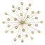 Gold Metal Sunburst Wall Art, 12"