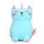 Tiny Dreamers Blue Unicorn Cat Plush Shaped Pillow, 8.5x14