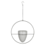 Indoor Winston Circle-Hanging White Pot, Medium