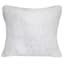 Bristol White Faux Fur Throw Pillow, 18"