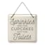 SPrinkles Are For Cupcakes Not For Toilets Bathroom Wall Sign, 8"