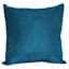 Teal Suede Throw Pillow, 18"