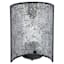 Metallic Crackle Glass Wall Sconce, 10"