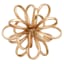 Gold Metal Flower, 5"