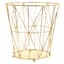 Keira Harvest Gold Wire Waste Bin, 10"