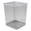 Silver Mesh Wastebasket, 12"