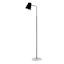 Black Floor Lamp with Marbled Base, 55"