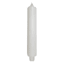 White Unscented Overdip Carriage Candle, 9"