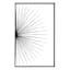 Framed Metal Half Burst Wall Decor, 20x31