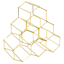 Gold Hexagon Wine Rack