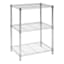 3-Tier Metal Shelving Unit, Chrome