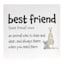 Best Friend Canvas Wall Art, 12"
