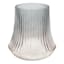 Laila Ali Grey Ombre Ribbed Glass Vase, 6"