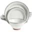 12-Piece Terranea Terracotta Dinnerware Set, Reactive White