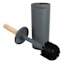 Grey Toilet Brush & Canister