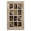 12-Opening Distressed White Window Pane Collage Picture Frame, 30x18
