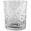 4-Piece Circle Embossed Double Old Fashioned Glass Set, 12.5oz