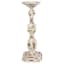Distressed Brown Pillar Candle Holder, 14"