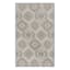 (D407) Contemporary Geometric Ogee Design Accent Rug, 3x5