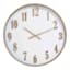Gold Metal Round Wall Clock, 24"