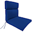 Cobalt Blue Canvas Outdoor Hinged Chair Cushion