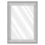 Janice White & Silver Grey Framed Rectangle Wall Mirror, 31x43