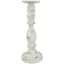 White Pillar Candle Holder, 12"