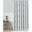 Indigo Kaleidoscope Embossed Shower Curtain, 72"