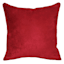 Rio Red Suede Throw Pillow, 18"